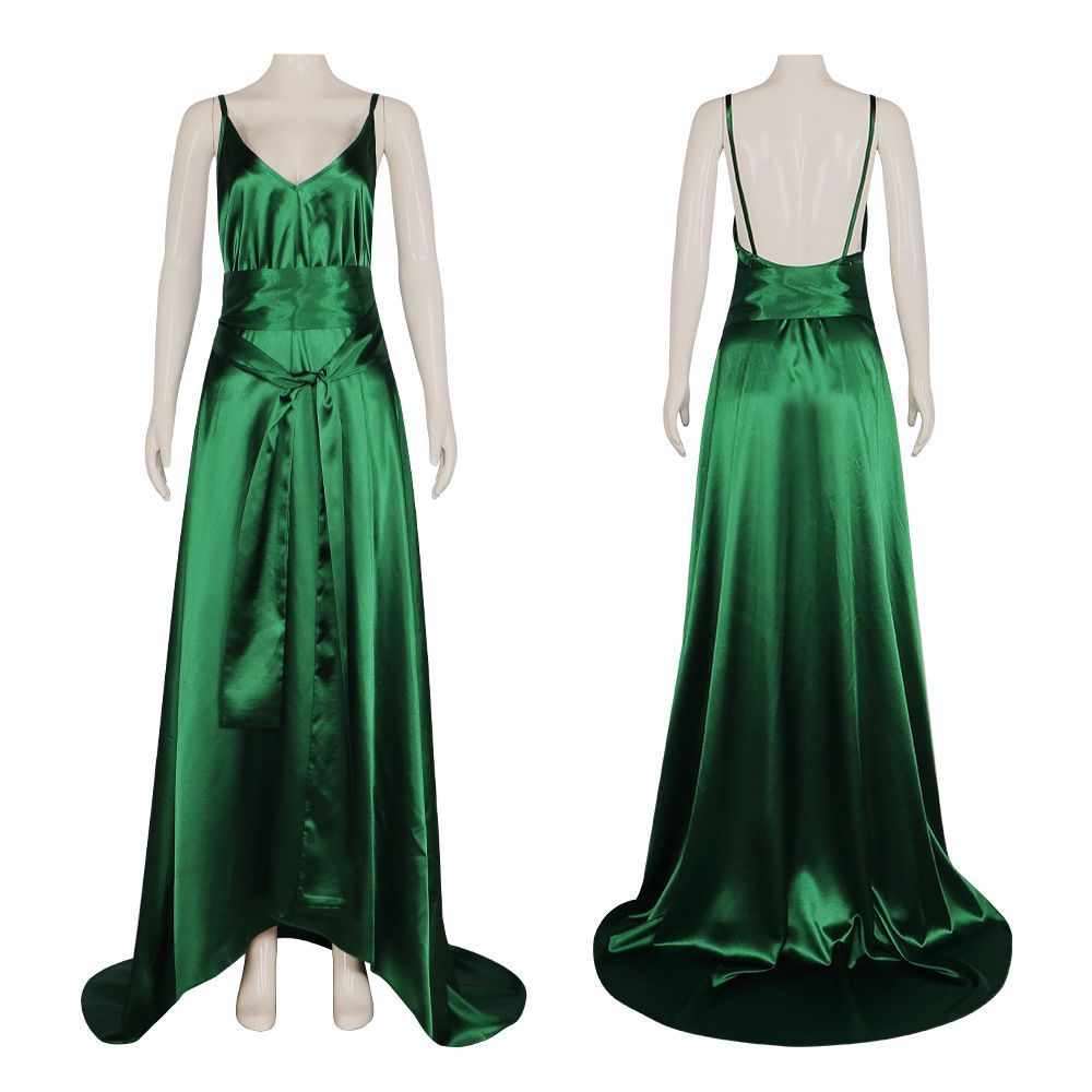 Robe de soirée en satin émerau - Evening Gown avis et prix