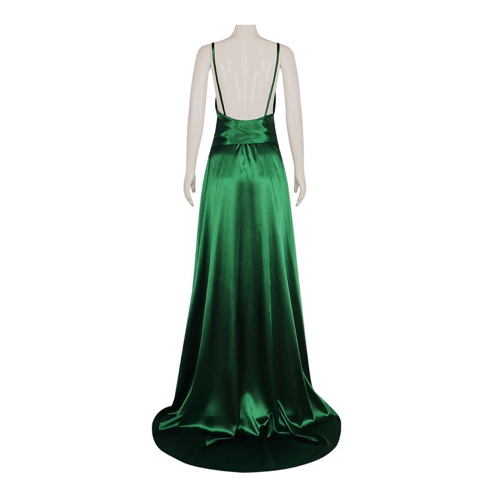 Robe de soirée en satin émerau - Evening Gown avis et prix