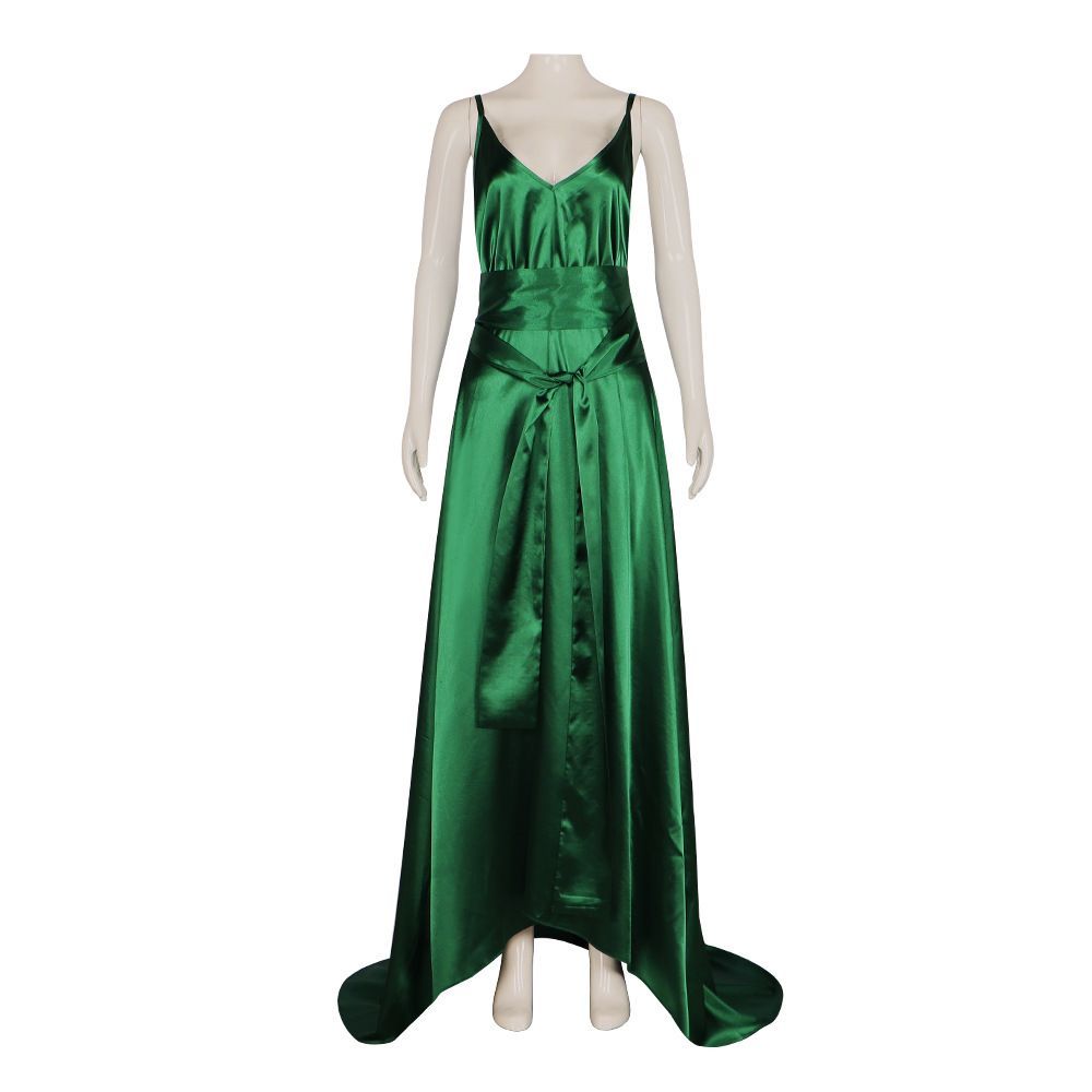 Robe de soirée en satin émerau - Evening Gown avis et prix