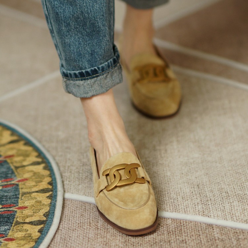 Mocassins en cuir suédé pour f - Womens Heels avis et prix