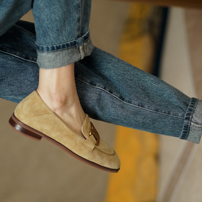 Mocassins en cuir suédé pour f - Womens Heels avis et prix