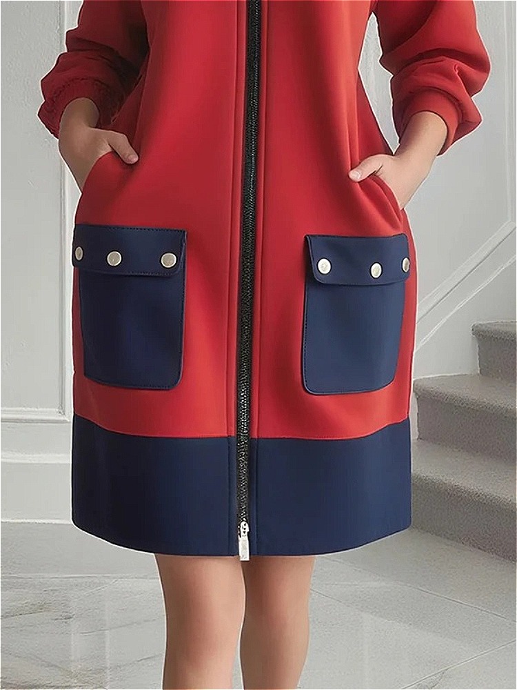 Modigirl contraste couleur man - Women'S Red Formal Wear avis et prix