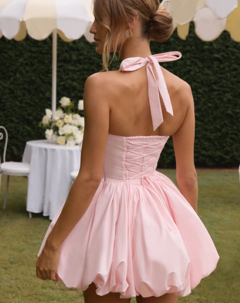 Robe courte élégante à col lic - Women'S Red Formal Wear avis et prix