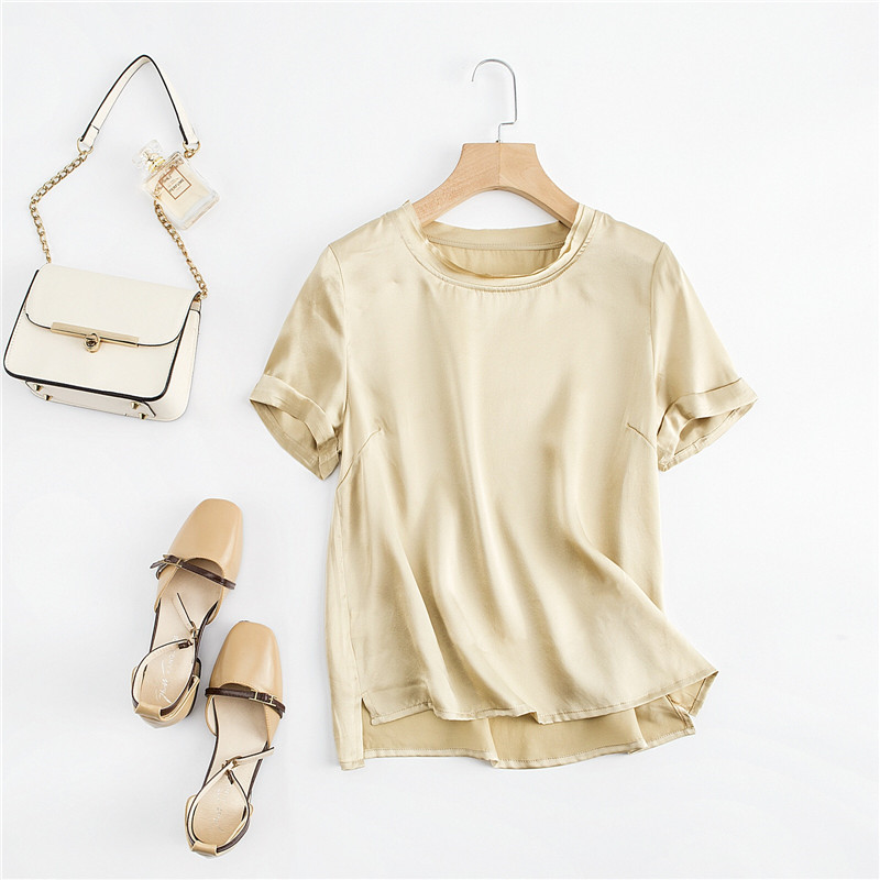 Sport glace soie à manches cou - Silk Blouse avis et prix