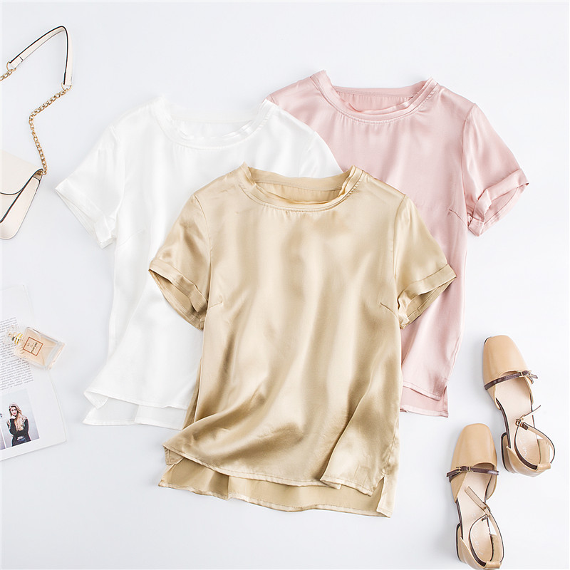 Sport glace soie à manches cou - Silk Blouse avis et prix
