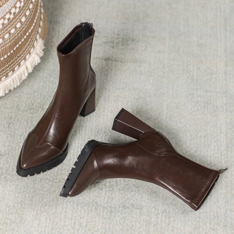 Bout pointu bottes serrées fra - Pump Heel Block avis et prix