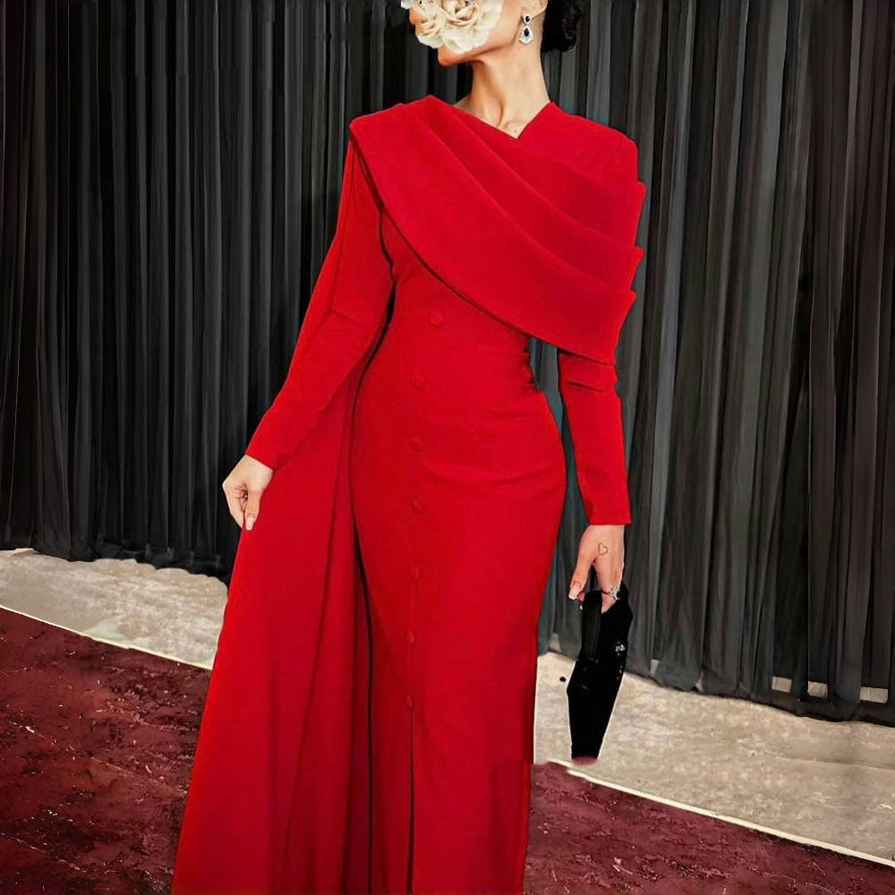 Robe de soirée rouge élégante, - Women'S Red Formal Wear avis et prix