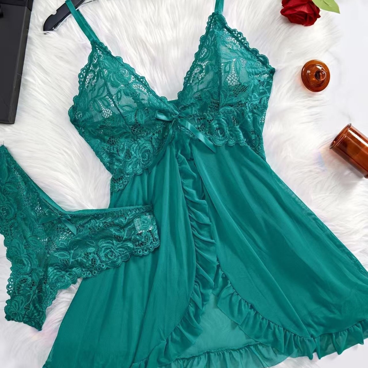 Vêtements de nuit sexy pour fe - Lace Dress avis et prix