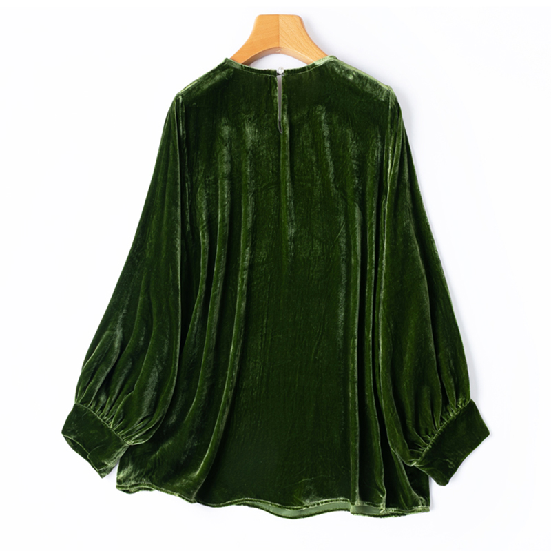 Chemisier en velours de soie p - Silk Blouse avis et prix