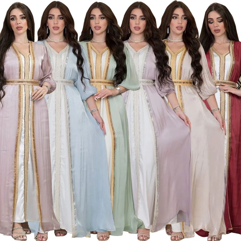 Robe de soirée longue en satin - Evening Gown avis et prix