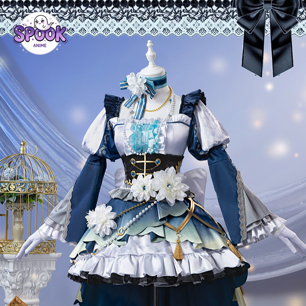 Robe Lolita bleue et blanche,  - Evening Gown avis et prix